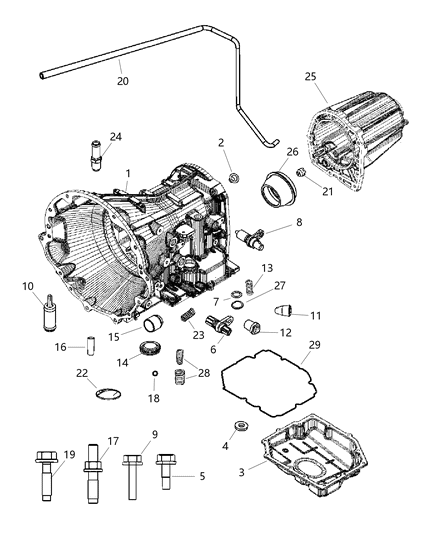 2006 Dodge Ram 1500 Case , Transmission Diagram