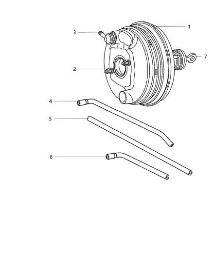 2010 Dodge Charger Booster, Vacuum Power Brake Diagram