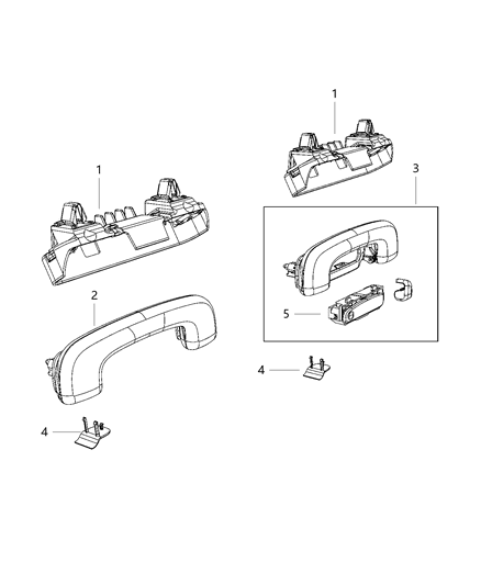 2020 Chrysler 300 Coat Hooks And Pull Handles Diagram