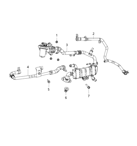 2021 Jeep Gladiator EGR Cooling Systems Diagram