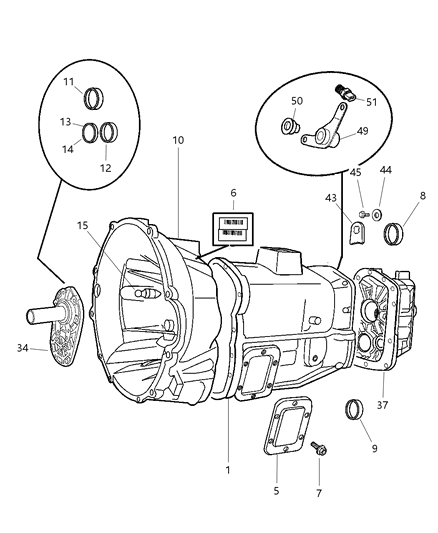 2001 Dodge Ram 3500 Cam-Alignment Diagram for 5011966AA