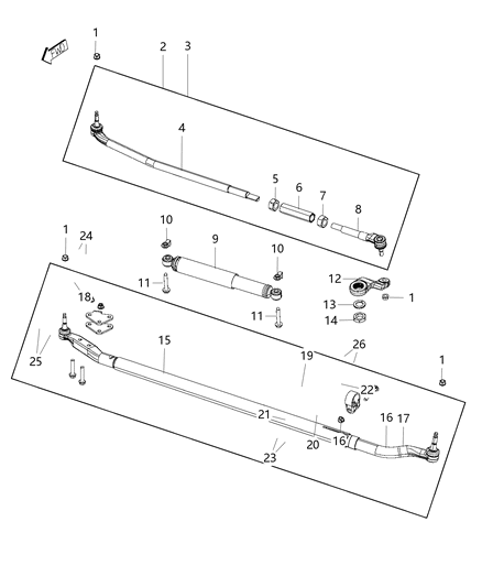 2013 Ram 3500 Steering Linkage Diagram