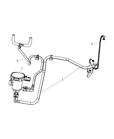 2008 Dodge Viper Emission Control Vacuum Harness Diagram