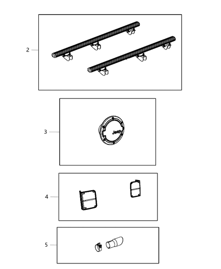 2013 Jeep Wrangler Decor Kit-Fuel Door Diagram for 82210608AB