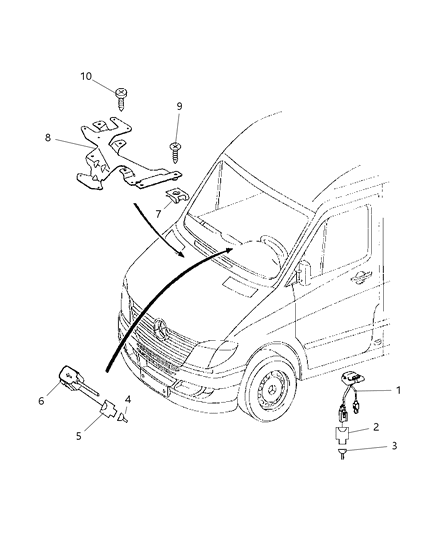 2009 Dodge Sprinter 3500 Phone-Audio Diagram for 68010540AA