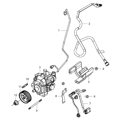 2012 Jeep Liberty Bolt Diagram for 68029492AA