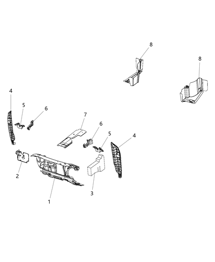 2015 Chrysler 200 SILENCER-Spare Tire Well Diagram for 68236869AB