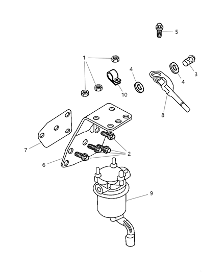 1999 Dodge Ram 2500 Regular Cab Fuel Accessories Diagram
