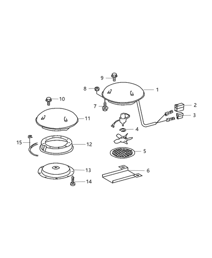 2009 Dodge Sprinter 3500 Roof Mounted Ventilator Diagram