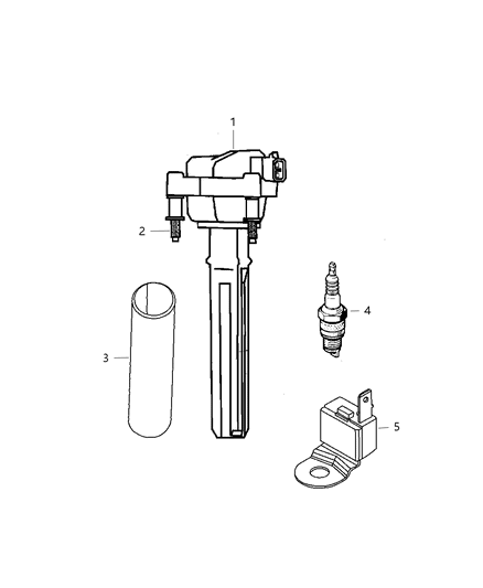 2001 Chrysler Prowler Spacer Diagram for 4609116AA