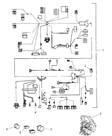 1997 Chrysler LHS Wiring - Instrument Panel Diagram