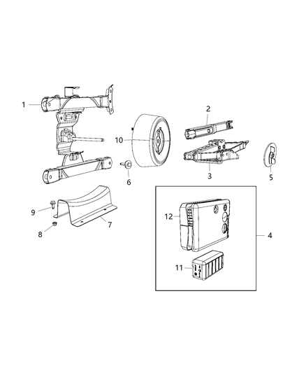 2018 Chrysler Pacifica Sealant-Tire Diagram for 68377637AA