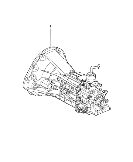 2008 Dodge Dakota Transmission / Transaxle Assembly Diagram