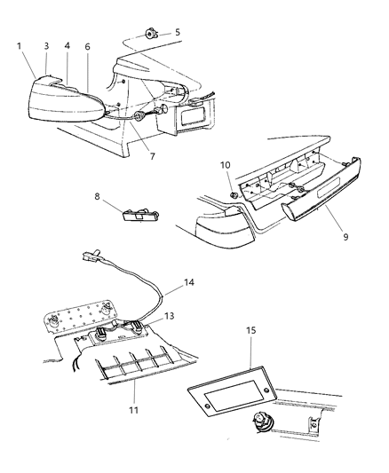 1997 Chrysler Concorde Lamp-Park, Turn, Side Marker Diagram for 4805829AB