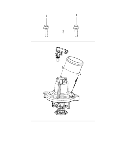 2017 Ram 5500 Thermostat & Related Parts Diagram 1