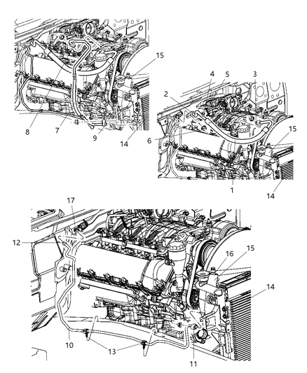 2010 Jeep Grand Cherokee A/C Plumbing Diagram 1