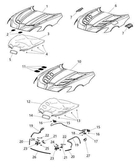 2017 Dodge Viper Screw-HEXAGON Head Diagram for 6511042AA