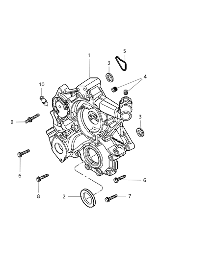 2009 Dodge Durango Timing System Diagram 1