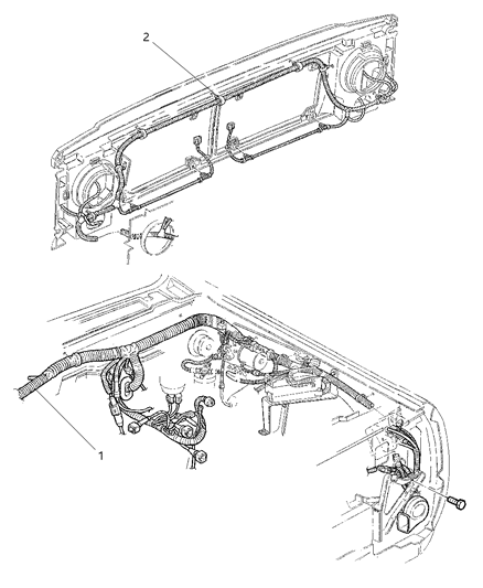 2001 Jeep Cherokee Wiring-HEADLAMP To Dash Diagram for 56009745AH