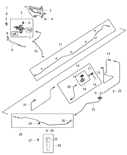 2015 Ram 2500 Filter Ki-Fuel Pressure Regulator Diagram for 68194636AA