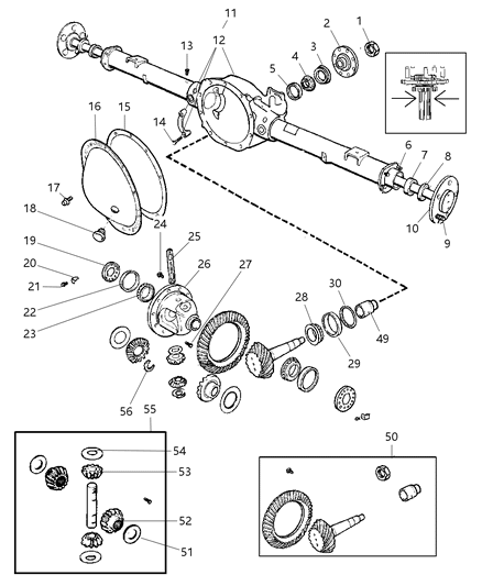 2007 Dodge Nitro Housing-Axle Diagram for 68004047AB