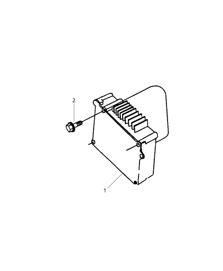 1999 Dodge Grand Caravan Engine Controller Module Diagram for 4748242AE