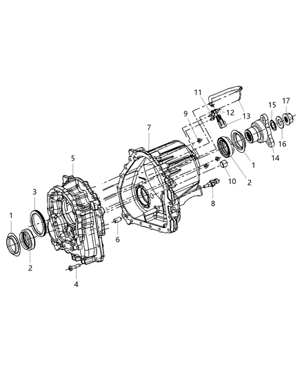 2015 Chrysler 300 Case And Related Parts Diagram