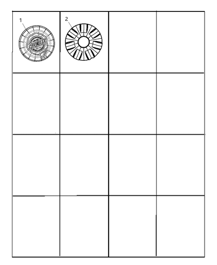 2009 Chrysler Aspen Wheel Covers Diagram