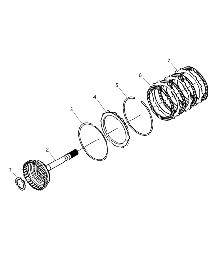 2007 Dodge Ram 3500 Gear Train - Underdrive Diagram