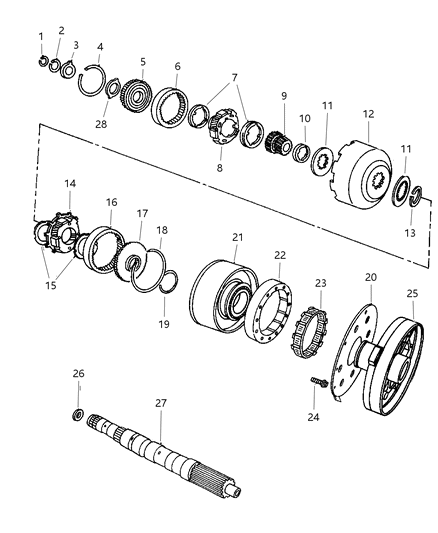 1997 Jeep Grand Cherokee Gear Train Diagram