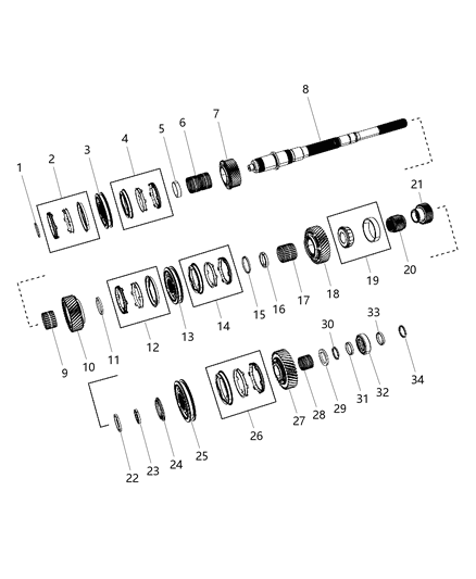 2010 Dodge Challenger Ring Diagram for 68029161AA