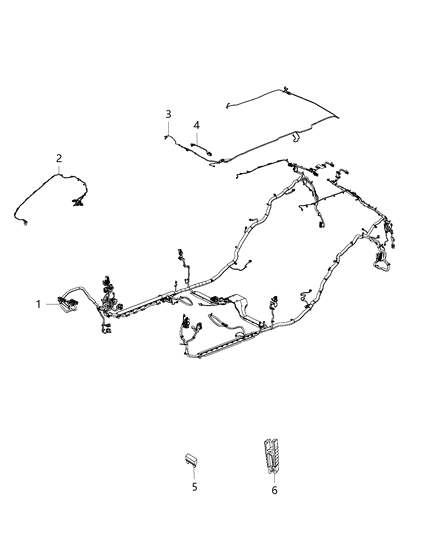 2016 Jeep Grand Cherokee Wiring-Body Diagram for 68252058AC