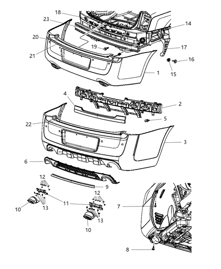 2012 Chrysler 300 Screw-HEXAGON FLANGE Head Diagram for 6105038AA