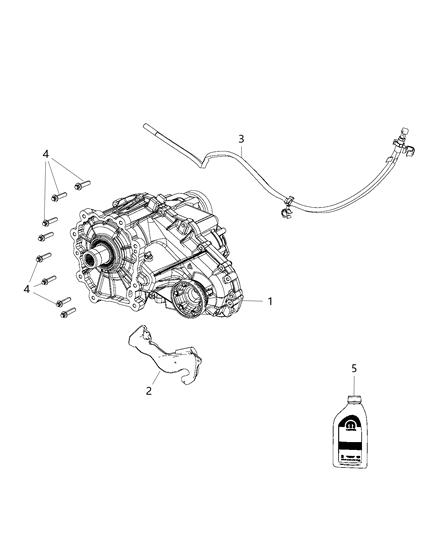 2018 Jeep Grand Cherokee Transfer Case Assembly & Identification Diagram 2