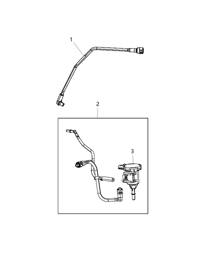 2020 Dodge Journey Emission Control Vacuum Harness Diagram