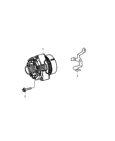 2007 Chrysler Crossfire Alternator & Mounting Diagram