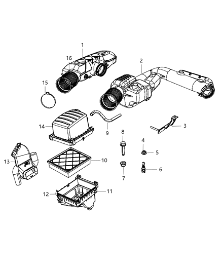 2011 Dodge Durango Air Cleaner Diagram