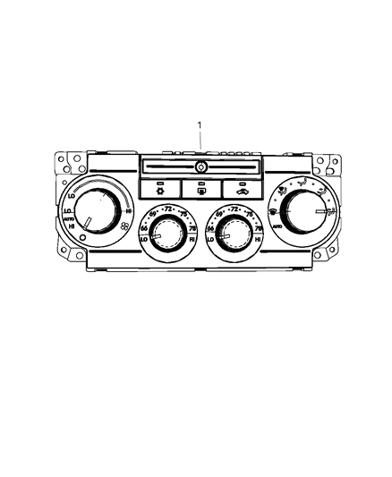 2010 Chrysler 300 Air Conditioner And Heater Control Diagram for 55111871AD