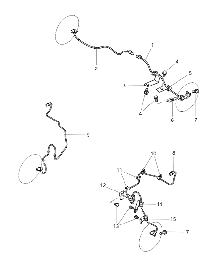 2000 Chrysler Sebring Coupe Anti-Skid Brake Sensor Diagram