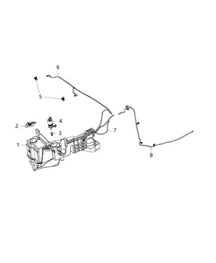 2016 Jeep Wrangler Front Washer System Diagram 2