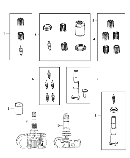 2018 Dodge Challenger Tire Monitoring System Diagram