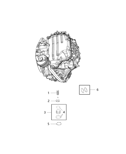 2020 Jeep Compass Snap Ring Diagram for 68110682AA