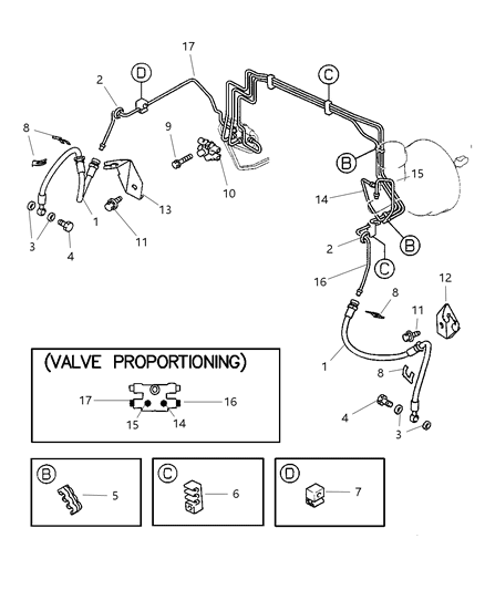 2005 Chrysler Sebring Coupe Front Brake Lines Diagram 2