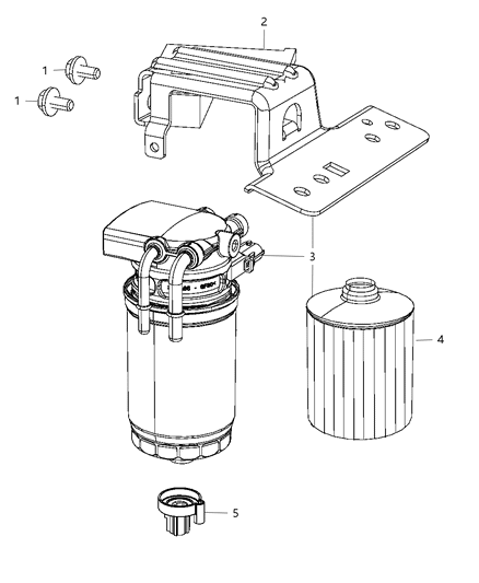 2011 Chrysler Town & Country Fuel Filter Diagram
