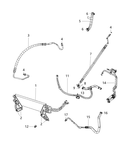 2019 Ram 4500 Clamp-Hose Clamp Diagram for 68211634AA