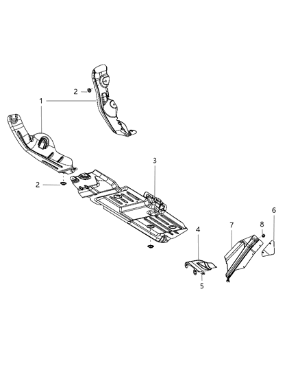 2009 Jeep Commander Exhaust System Heat Shield Diagram