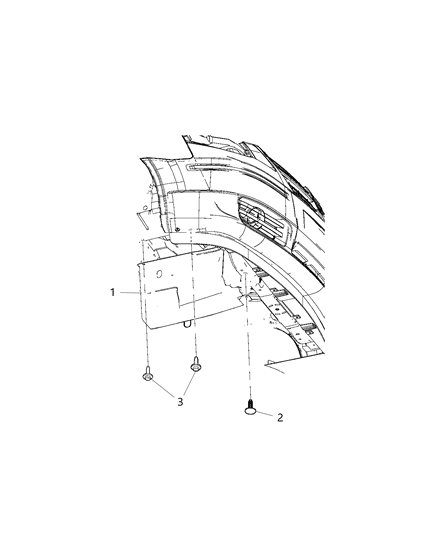 2019 Dodge Grand Caravan Underbody Plates & Shields Diagram