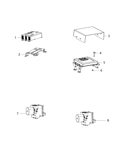 2017 Ram 3500 Module-Trailer Tow Diagram for 68288760AB