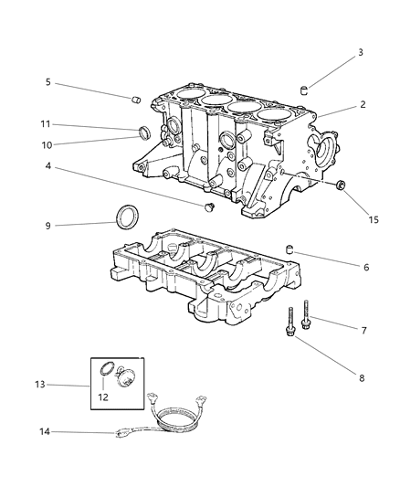 2000 Chrysler Cirrus Cylinder Block Diagram 2