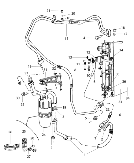 2011 Chrysler 200 Bolt-HEXAGON FLANGE Head Diagram for 6105049AA